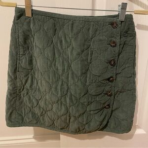 Madewell Corduroy Quilted Mini Skirt